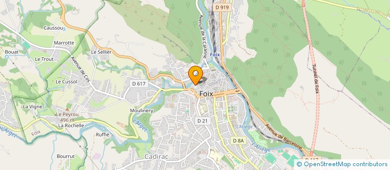 localisation de l'entreprise ENFANCE ET FAMILLES D'ADOPTION-ASSOCIATION DES FOYERS ADOPTIFS DE L'ARIEGE à FOIX