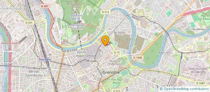 localisation de l'entreprise ENFANCE ET FAMILLES D'ADOPTION ISERE  GRENOBLE