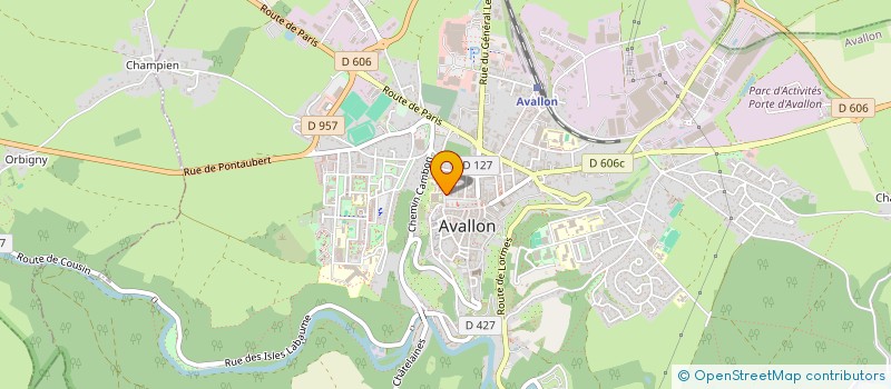 localisation de l'entreprise ENFANCE ET JEUNESSE EN AVALLONNAIS  AVALLON