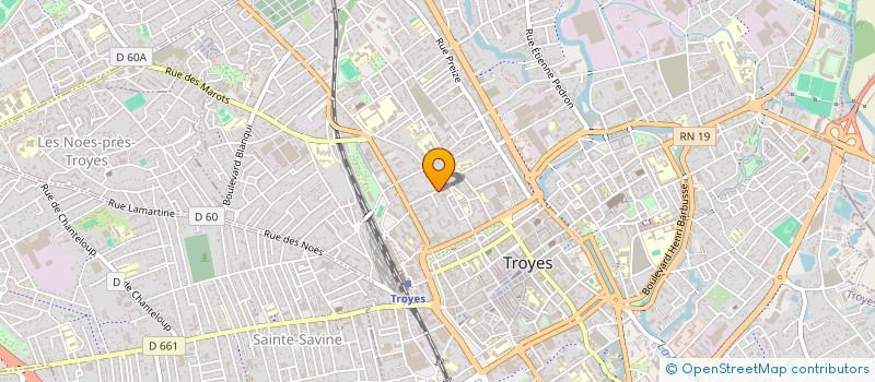 localisation de l'entreprise ENFANCE ET PARTAGE 225 à TROYES