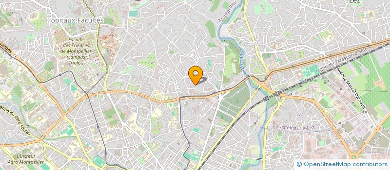 localisation de l'entreprise ENFANCE ET PEDAGOGIE STEINER à MONTPELLIER