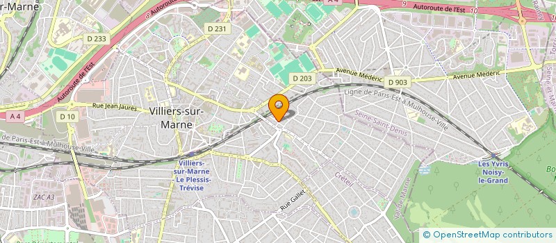 localisation de l'entreprise ENFANCE ET VIE à VILLIERS-SUR-MARNE