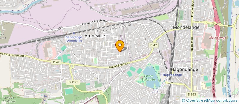 localisation de l'entreprise ENFANCE LOISIRS HANDICAP  AMNEVILLE
