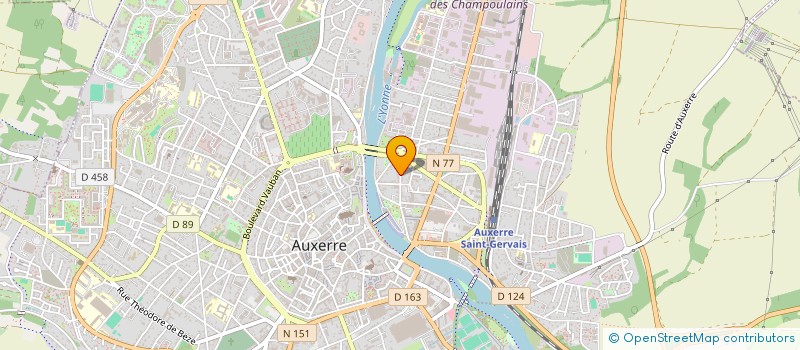 localisation de l'entreprise ENFANCE OR AZUR à AUXERRE