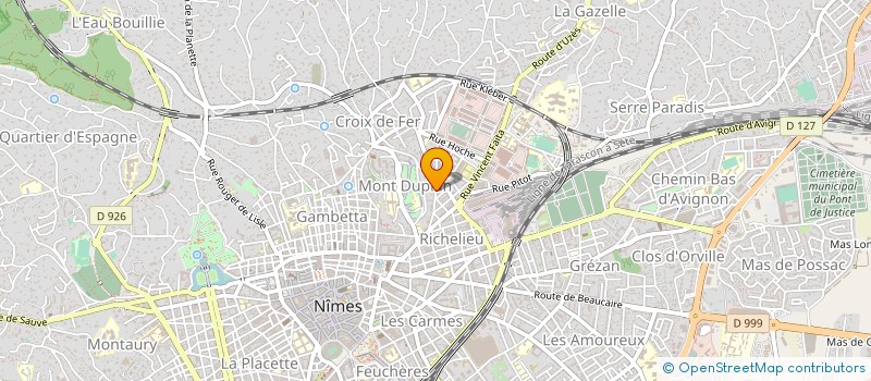 localisation de l'entreprise ENFANCE  THEATRE  NIMES