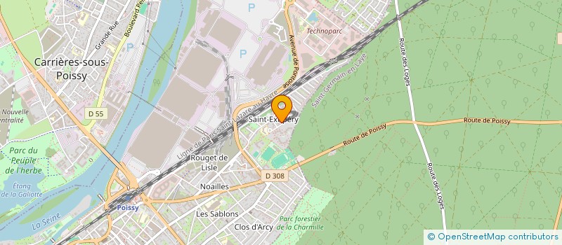 localisation de l'entreprise ENFANCE VERTE  POISSY