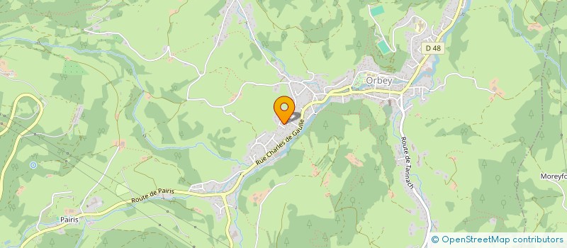 localisation de l'entreprise ENFANTS CHAMP DE LA CROIX  ORBEY