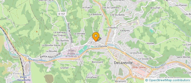 localisation de l'entreprise ENFANTS D'EUROPE à DECAZEVILLE
