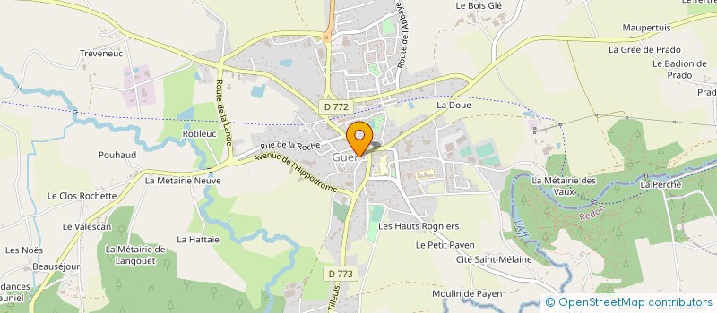 localisation de l'entreprise ENFANTS DE GUER  GUER