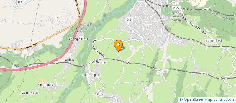 localisation de l'entreprise ENFANTS DE LA TERRE  LA ROCHE-SUR-FORON