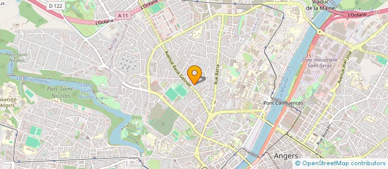 localisation de l'entreprise ENFANTS DE VOTRE TENDRESSE à ANGERS