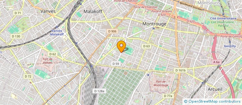 localisation de l'entreprise ENFANTS DU DESTIN à MONTROUGE