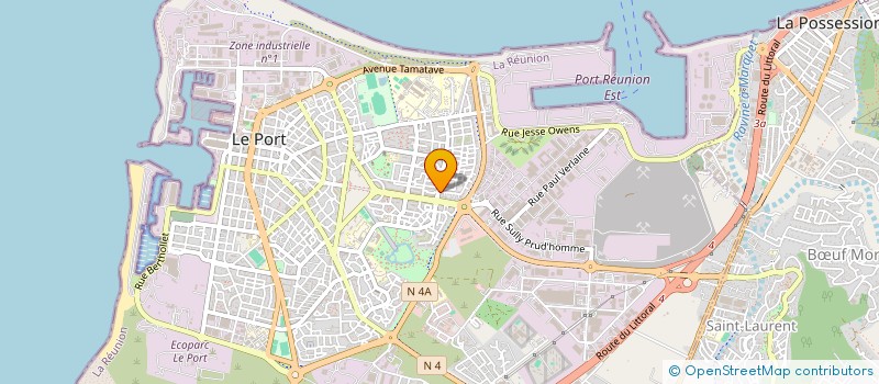 localisation de l'entreprise ENFANTS DU MONDE - REUNION à LE PORT