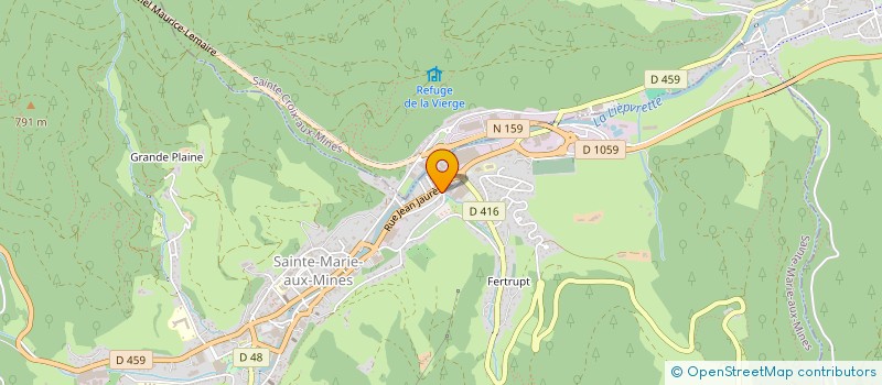 localisation de l'entreprise ENFANTS DU QUARTIER ZELLLER  SAINTE-MARIE-AUX-MINES