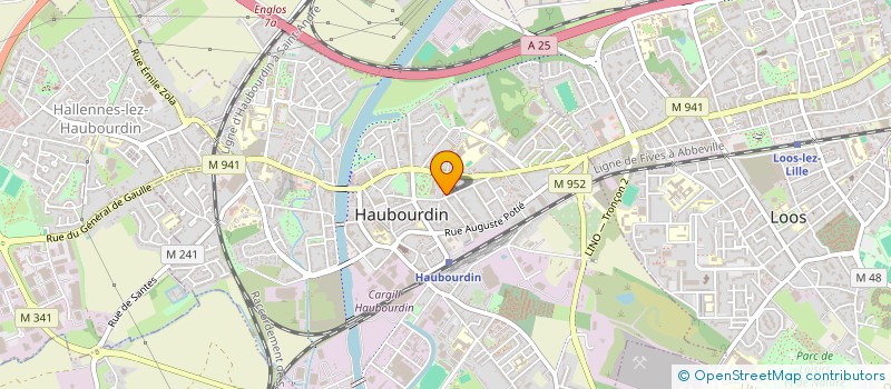 localisation de l'entreprise ENFANTS ET SANTE NORD - PAS-DE-CALAIS SOMME  HALLENNES-LEZ-HAUBOURDIN