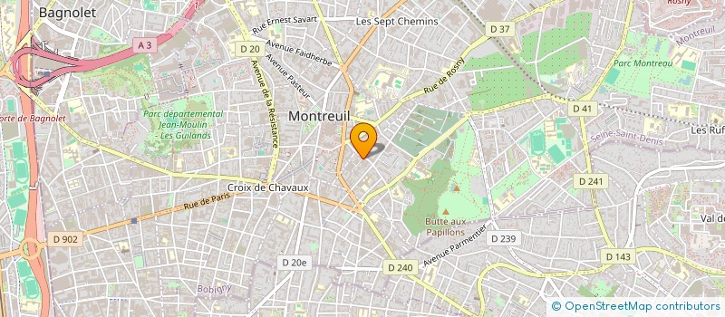 localisation de l'entreprise ENFANTS REFUGIES DU MONDE à MONTREUIL