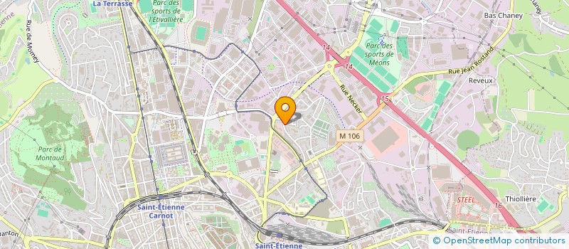 localisation de l'entreprise ENFANTS SANS ECRANS  SAINT-ETIENNE