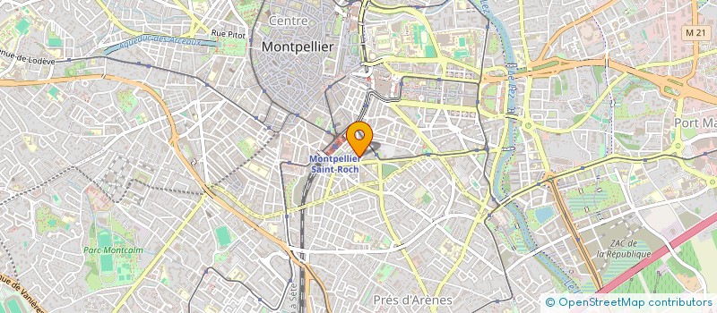 localisation de l'entreprise ENFANTS SANS FRONTIERES à MONTPELLIER