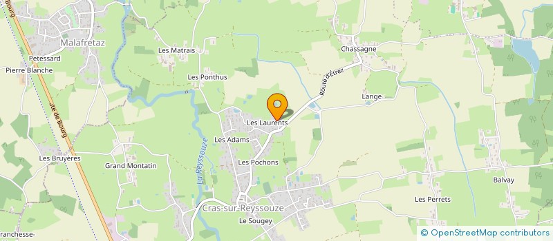 localisation de l'entreprise ENFANTS SOLEIL 01  BRESSE VALLONS