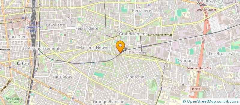 localisation de l'entreprise ENFIN à VILLEURBANNE