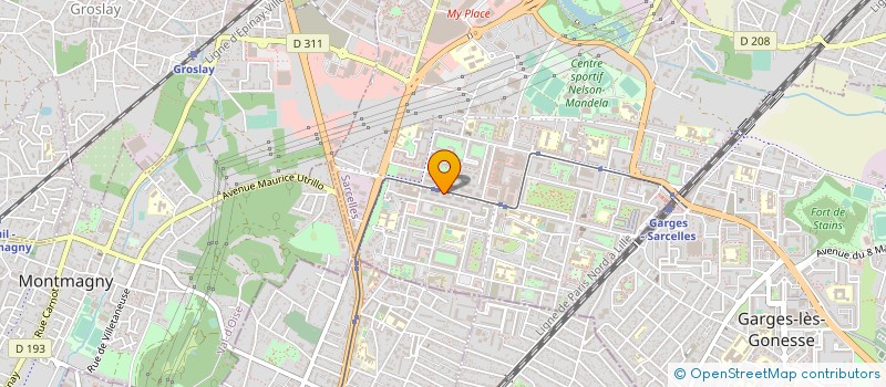 localisation de l'entreprise ENFIN  SARCELLES