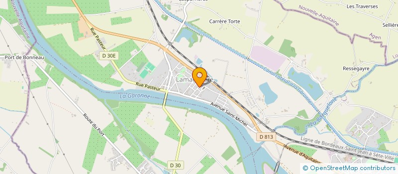 localisation de l'entreprise ENFIN  LAMAGISTERE