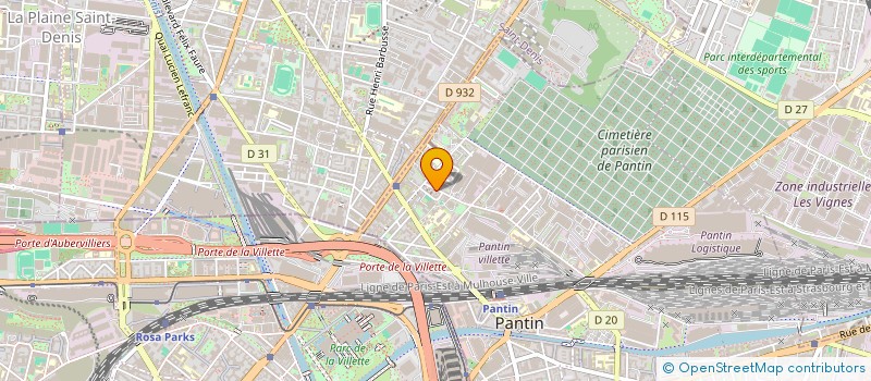 localisation de l'entreprise ENFIN-PUBLICITE à PANTIN