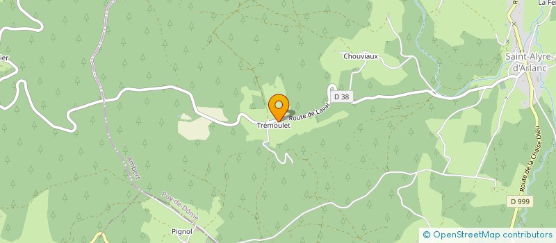 localisation de l'entreprise ENFINEE'T à SAINT-ALYRE-D'ARLANC