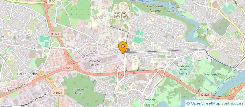 localisation de l'entreprise ENFINITEC FRANCE  ANGERS