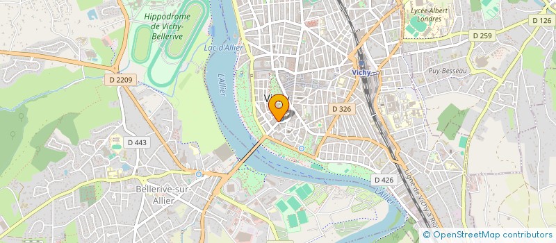 localisation de l'entreprise ENFOR DEVELOPPEMENT à VICHY