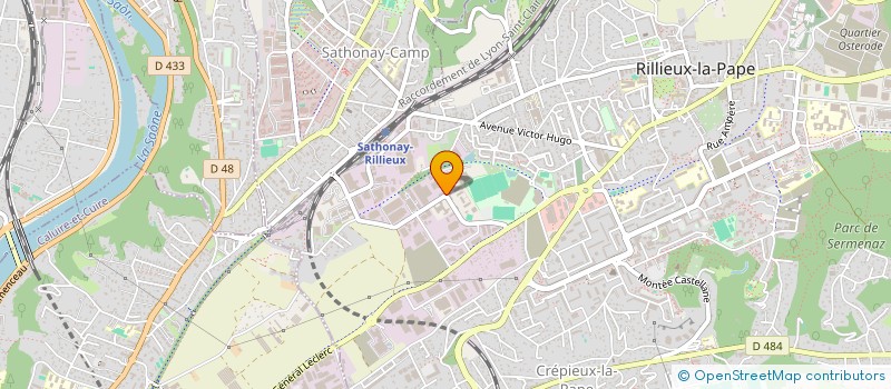 localisation de l'entreprise ENFRASYS à RILLIEUX-LA-PAPE