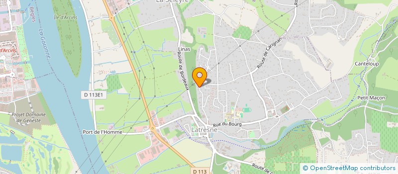 localisation de l'entreprise ENGADINE  LATRESNE