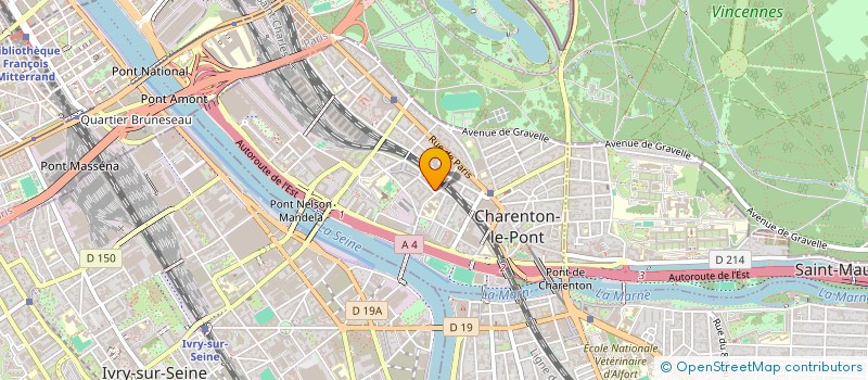 localisation de l'entreprise ENGAGEMENTS CHARENTONNAIS  CHARENTON-LE-PONT