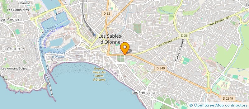 localisation de l'entreprise ENGAIN à LES SABLES D'OLONNE