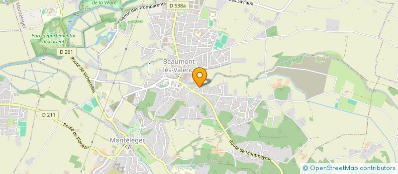 localisation de l'entreprise ENGAUX à BEAUMONT-LES-VALENCE