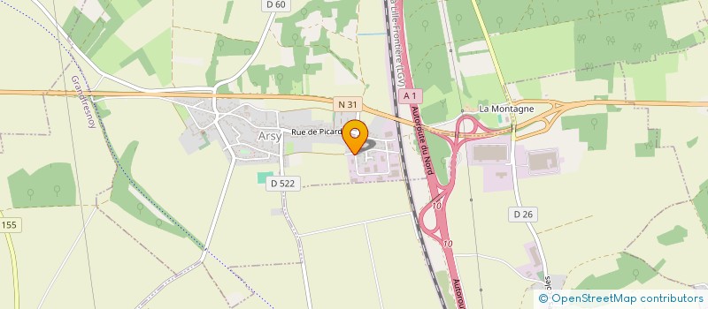 localisation de l'entreprise ENGAZONNEMENT INDUSTRIEL  ARSY