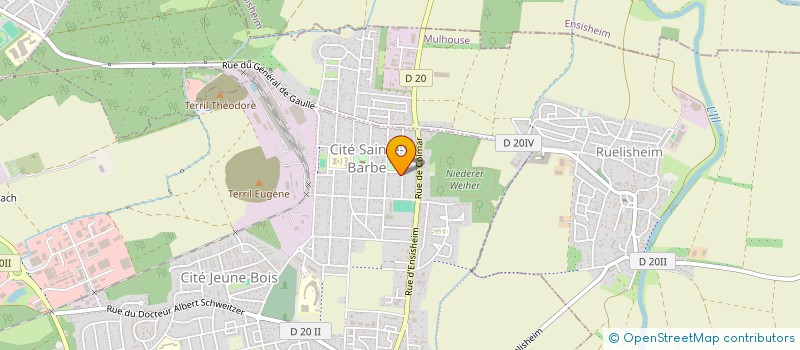 localisation de l'entreprise ENGEL SERVICES à WITTENHEIM