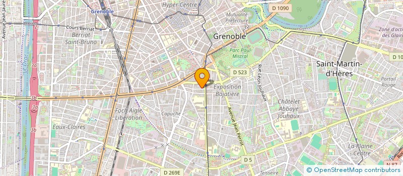 localisation de l'entreprise ENGELHART CTP SASU à GRENOBLE