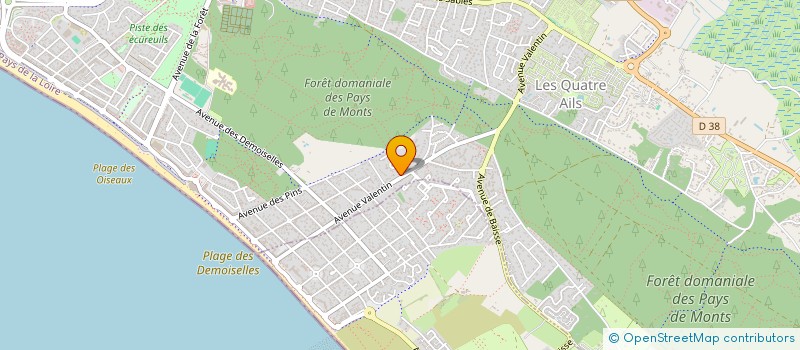 localisation de l'entreprise ENGELOS & CO.  SAINT-JEAN-DE-MONTS