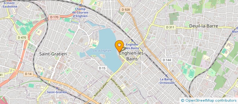 localisation de l'entreprise ENGHIEN CREATION à ENGHIEN-LES-BAINS