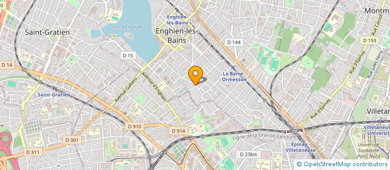 localisation de l'entreprise ENGHIEN LES THERMES  ENGHIEN-LES-BAINS