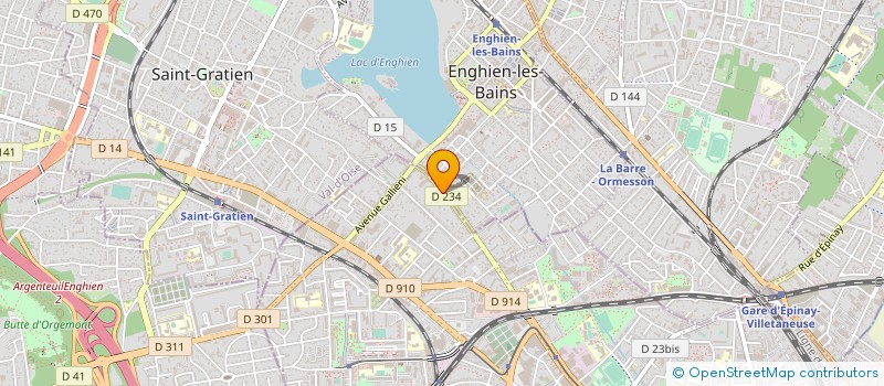 localisation de l'entreprise ENGHIEN SQUASH à EPINAY-SUR-SEINE