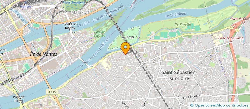 localisation de l'entreprise ENGIBOI  SAINT-SEBASTIEN-SUR-LOIRE