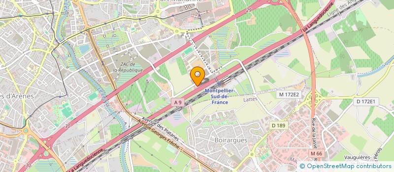 localisation de l'entreprise ENGIE GREEN SAINT MAURICE EN RIVIERE à MONTPELLIER