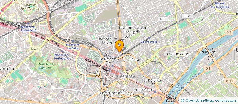 localisation de l'entreprise ENGIE INVESTISSEMENTS 94  COURBEVOIE