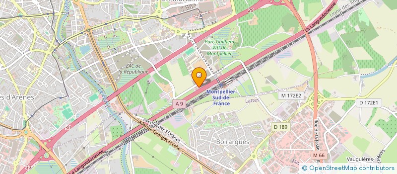localisation de l'entreprise ENGIE PV GUELTAS à MONTPELLIER