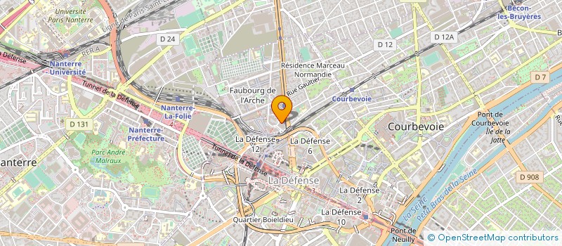 localisation de l'entreprise ENGIE SOLUTIONS H2 à COURBEVOIE