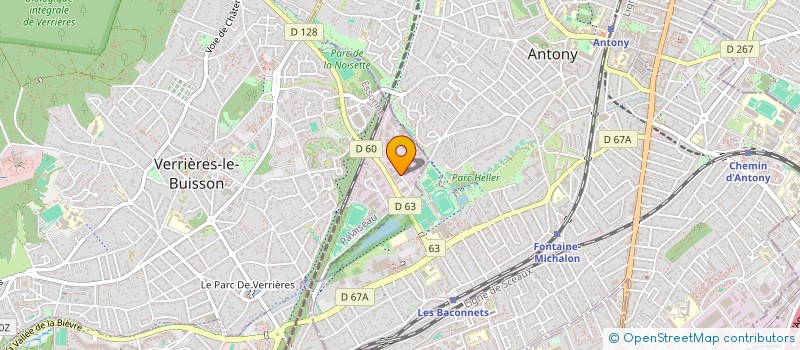 localisation de l'entreprise ENGIGAZ à VERRIERES-LE-BUISSON
