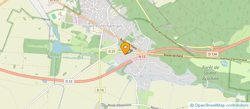 localisation de l'entreprise ENGINEERING KLIMATIC CONSULTANTS INDEPENDANTS E.K.C.I.  JOUARS-PONTCHARTRAIN