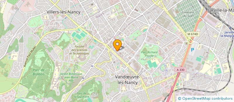 localisation de l'entreprise ENGINEST à VANDŒUVRE-LES-NANCY